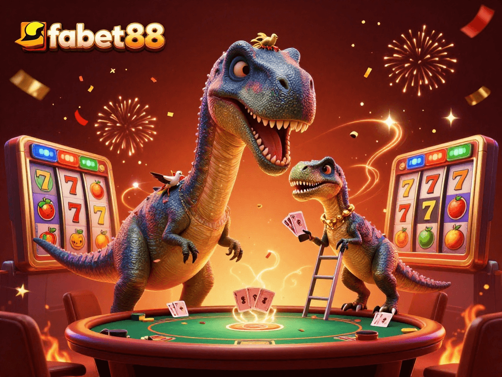 Experience thrilling gameplay at fabet88 with a lively casino scene full of excitement and strategy.