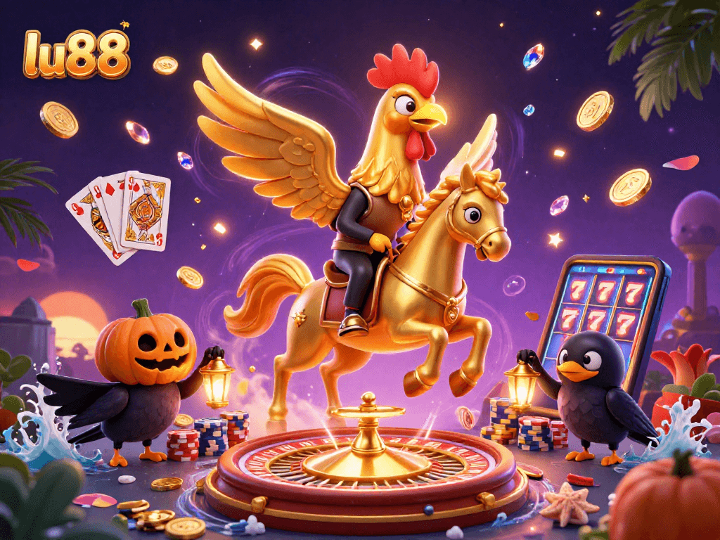 Experience entertainment at lu88 with vibrant casino scenes brimming with excitement and winnings.