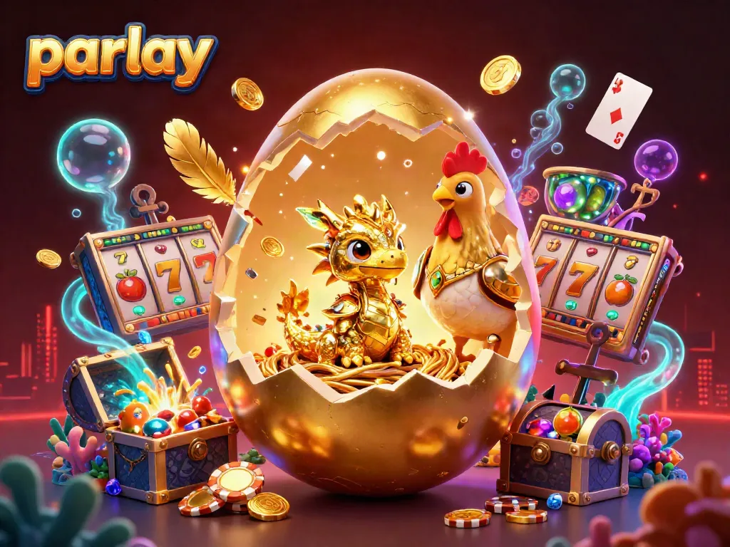 Winning strategies for parlay bets highlighted in an intricate casino-themed illustration.