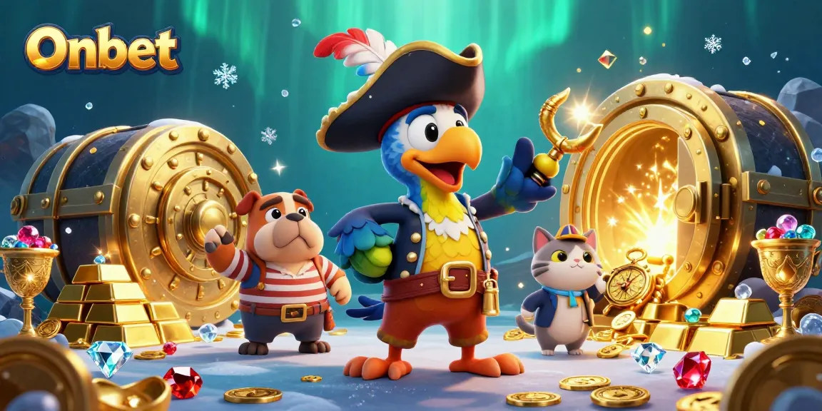 Experience thrilling gameplay with Onbet's pirate adventure showcasing treasure and excitement.
