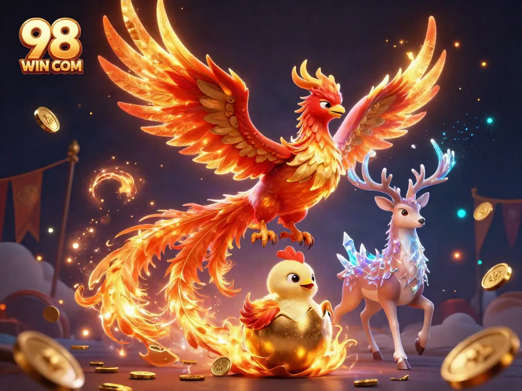 Experience thrilling gameplay at 98 WIN COM with exhilarating casino elements and vibrant characters.