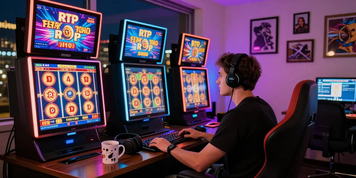 proplay88 immersive online gaming scene with slot machine and vibrant graphics