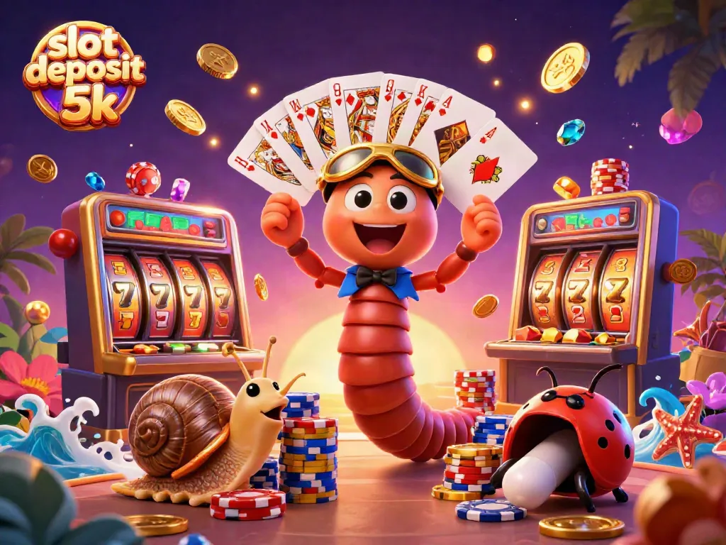 Engage with the slot deposit 5k scene showcasing a dynamic casino atmosphere filled with excitement.