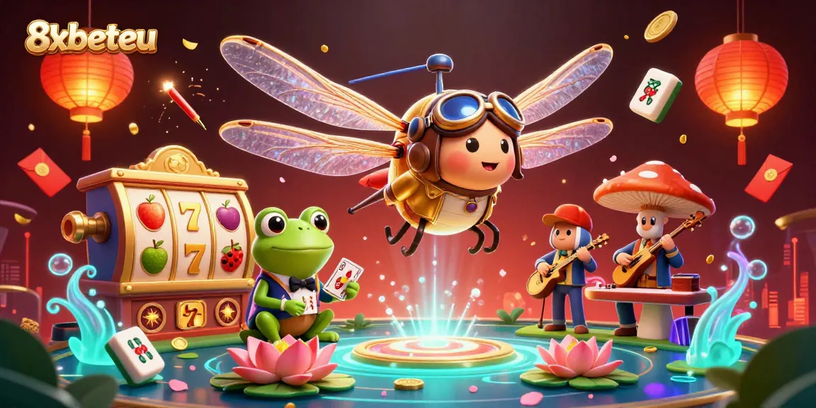 Engage with the thrilling 8xbeteu casino adventure featuring vibrant 3D characters and dynamic game elements.