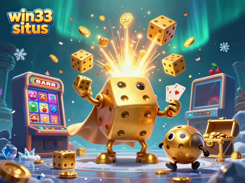 Experience thrilling jackpots and excitement at win33 situs with vibrant slot machines and golden dice