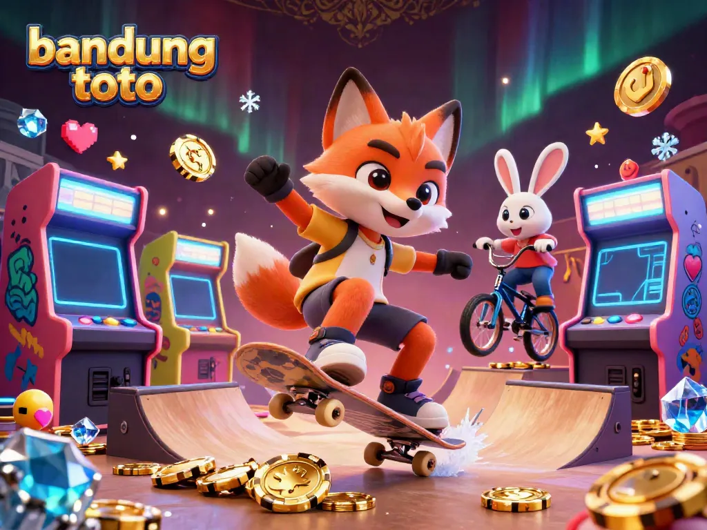 Experience thrilling action with bandung toto characters in a vibrant casino-themed scene.