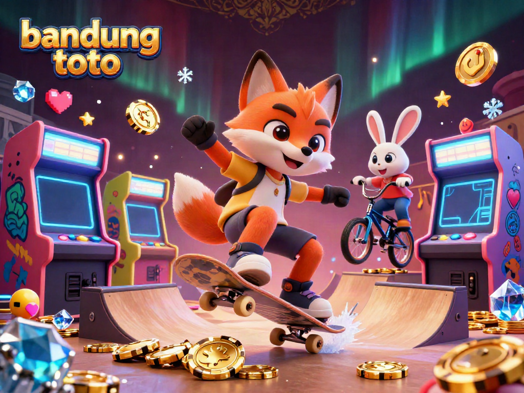 Experience thrilling action with bandung toto characters in a vibrant casino-themed scene.
