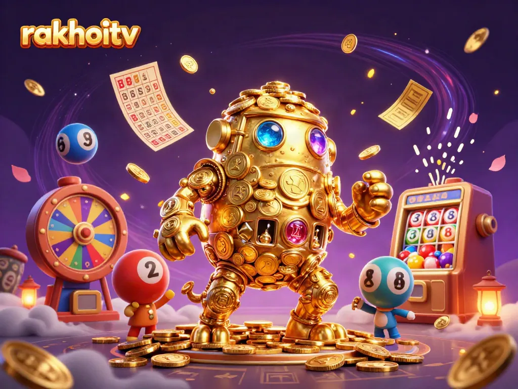 Experience live action with rakhoitv's thrilling golden golem and dynamic lottery game elements.