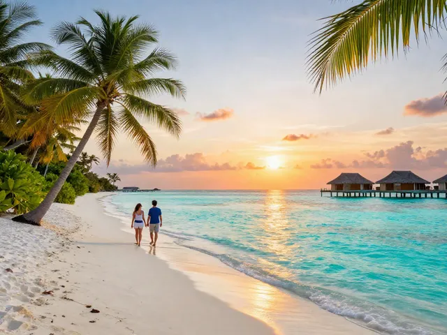 The ultimate DTV visa Thailand experience: stunning tropical beach vacation with crystal-clear waters and sunset.