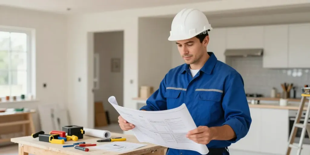 Local services - Trusted contractor at work on wish4d home renovations.