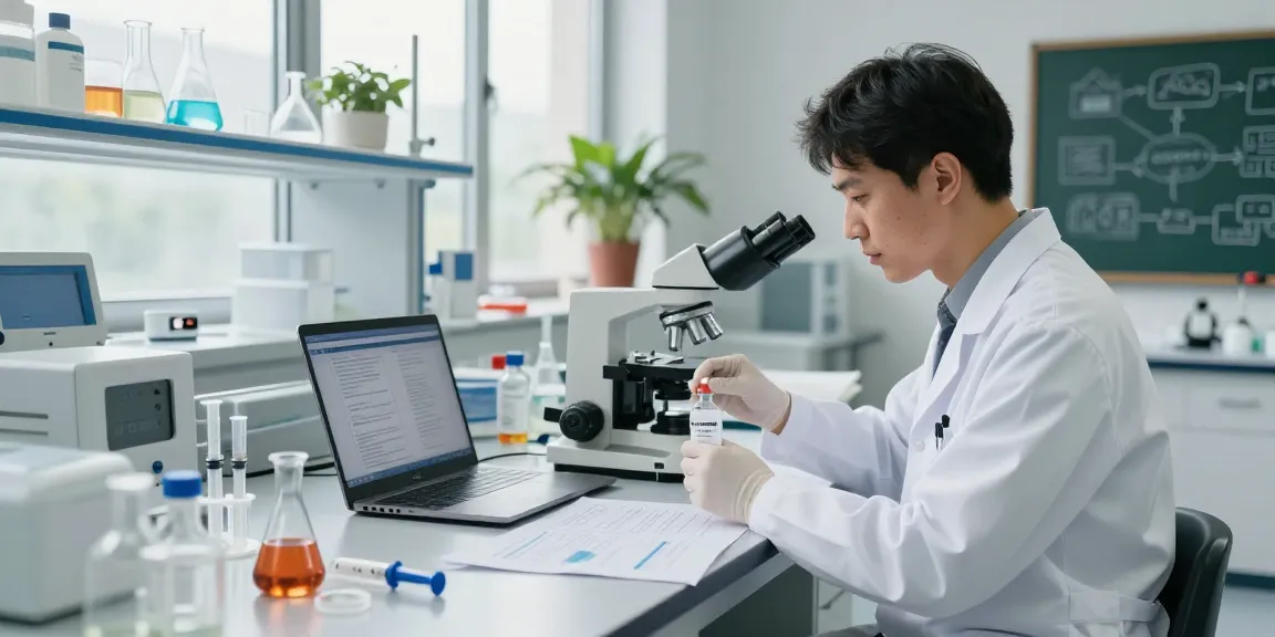 Researcher analyzing Cerebrolysin buy options in modern lab