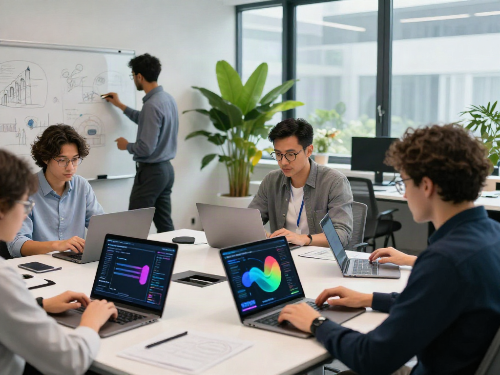 Engaging coworking scene showcasing insurtech news today with professionals discussing insurance technology trends.